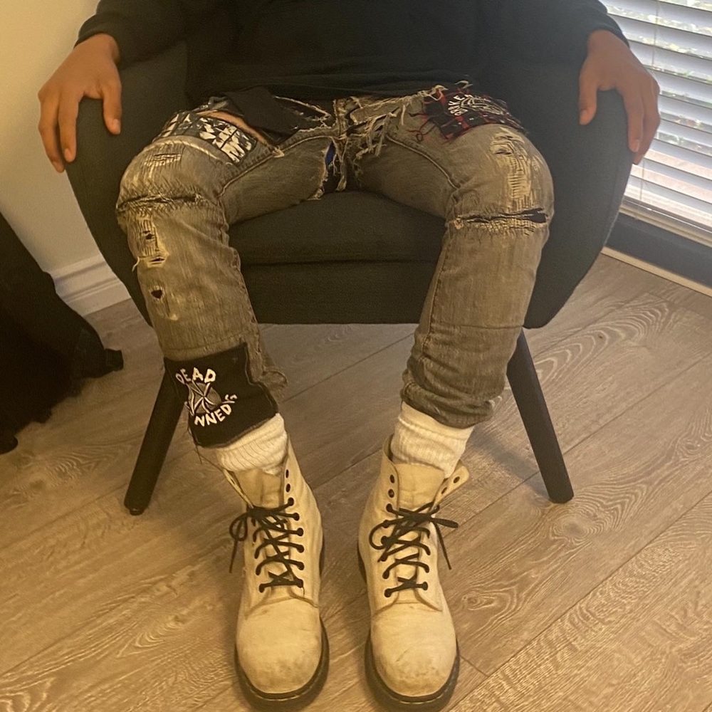 NORTH EAST LA BEDLAM CUT N SEW DISTRESSED PUNK